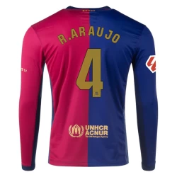 Camiseta Fútbol FC Barcelona Ronald Araujo #4 2024-25 Primera Equipación Hombre Manga Larga