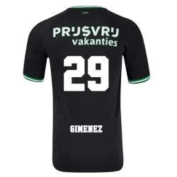 Camiseta Fútbol Feyenoord 2024-25 Gimenez #29 Segunda Equipación Hombre