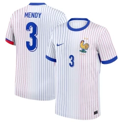 Camiseta Fútbol Francia Benjamin Mendy #3 Eurocopa 2024 Segunda Hombre Equipación