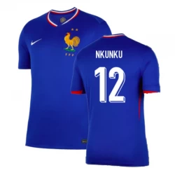 Camiseta Fútbol Francia Christopher Nkunku #12 Eurocopa 2024 Primera Hombre Equipación
