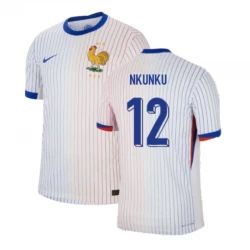 Camiseta Fútbol Francia Christopher Nkunku #12 Eurocopa 2024 Segunda Hombre Equipación