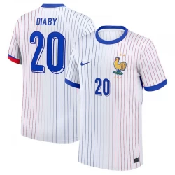 Camiseta Fútbol Francia Diaby #20 Eurocopa 2024 Segunda Hombre Equipación