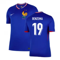 Camiseta Fútbol Francia Karim Benzema #19 Eurocopa 2024 Primera Hombre Equipación
