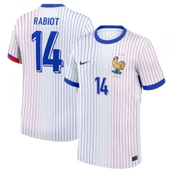 Camiseta Fútbol Francia Rabiot #14 Eurocopa 2024 Segunda Hombre Equipación