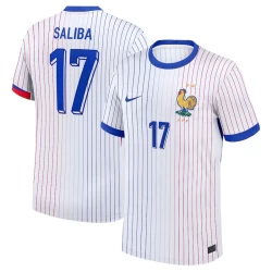 Camiseta Fútbol Francia Saliba #17 Eurocopa 2024 Segunda Hombre Equipación