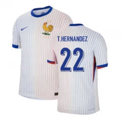 Camiseta Fútbol Francia T. Hernandez #22 Eurocopa 2024 Segunda Hombre Equipación