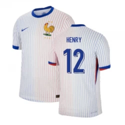 Camiseta Fútbol Francia Thierry Henry #12 Eurocopa 2024 Segunda Hombre Equipación