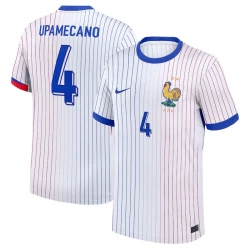 Camiseta Fútbol Francia Upamecano #4 Eurocopa 2024 Segunda Hombre Equipación