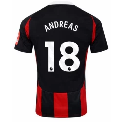 Camiseta Fútbol Fulham FC 2024-25 Andreas #18 Segunda Equipación Hombre