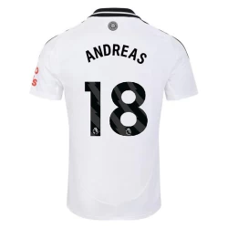 Camiseta Fútbol Fulham FC Andreas #18 2024-25 Primera Equipación Hombre