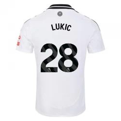 Camiseta Fútbol Fulham FC Lukic #28 2024-25 Primera Equipación Hombre