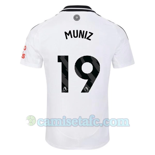 Camiseta Fútbol Fulham FC Muniz #19 2024-25 Primera Equipación Hombre