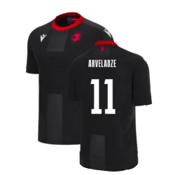 Camiseta Fútbol Georgia Arveladze #11 Eurocopa 2024 Segunda Hombre Equipación