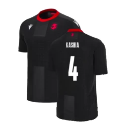 Camiseta Fútbol Georgia Kashia #4 Eurocopa 2024 Segunda Hombre Equipación