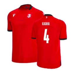 Camiseta Fútbol Georgia Kashia #4 Eurocopa 2024 Tercera Hombre Equipación