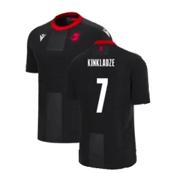 Camiseta Fútbol Georgia Kinkladze #7 Eurocopa 2024 Segunda Hombre Equipación