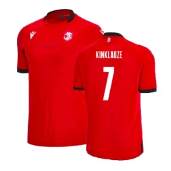 Camiseta Fútbol Georgia Kinkladze #7 Eurocopa 2024 Tercera Hombre Equipación