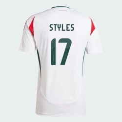 Camiseta Fútbol Hungría Callum Styles #17 Eurocopa 2024 Segunda Hombre Equipación