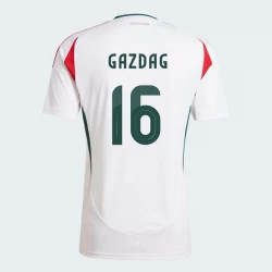 Camiseta Fútbol Hungría Daniel Gazdag #16 Eurocopa 2024 Segunda Hombre Equipación