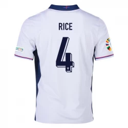 Camiseta Fútbol Inglaterra Declan Rice #4 Eurocopa 2024 Primera Hombre Equipación
