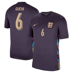 Camiseta Fútbol Inglaterra Guehi #6 Eurocopa 2024 Segunda Hombre Equipación