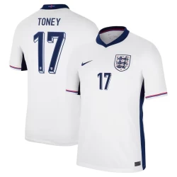 Camiseta Fútbol Inglaterra Toney #17 Eurocopa 2024 Primera Hombre Equipación