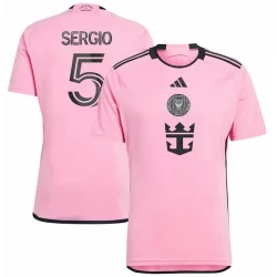 Camiseta Fútbol Inter Miami CF Sergio #5 2024-25 Primera Equipación Hombre