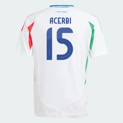 Camiseta Fútbol Italia Acerbi #15 Eurocopa 2024 Segunda Hombre Equipación