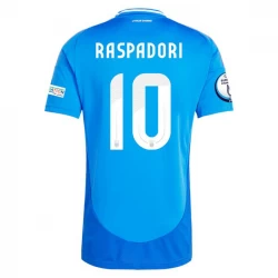 Camiseta Fútbol Italia Raspadori #10 Eurocopa 2024 Primera Hombre Equipación