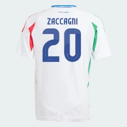 Camiseta Fútbol Italia Zacagni #20 Eurocopa 2024 Segunda Hombre Equipación