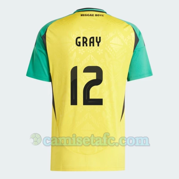 Camiseta Fútbol Jamaica Gray #12 Copa America 2024 Primera Hombre Equipación