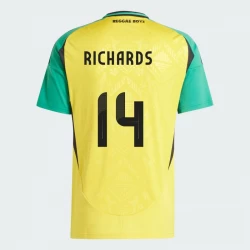 Camiseta Fútbol Jamaica Richards #14 Copa America 2024 Primera Hombre Equipación