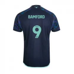 Camiseta Fútbol Leeds United 2023-24 Bamford #9 Segunda Equipación Hombre