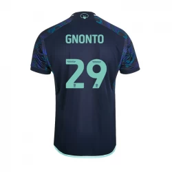 Camiseta Fútbol Leeds United 2023-24 Gnonto #29 Segunda Equipación Hombre