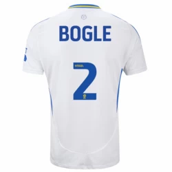 Camiseta Fútbol Leeds United Bogle #2 2024-25 Primera Equipación Hombre