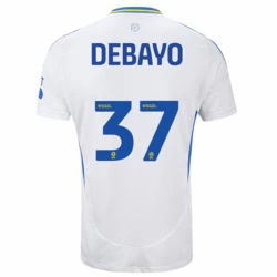 Camiseta Fútbol Leeds United Debayo #37 2024-25 Primera Equipación Hombre