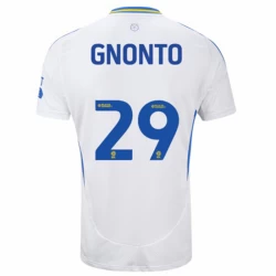 Camiseta Fútbol Leeds United Gnonto #29 2024-25 Primera Equipación Hombre