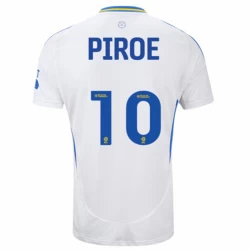 Camiseta Fútbol Leeds United Piroe #10 2024-25 Primera Equipación Hombre