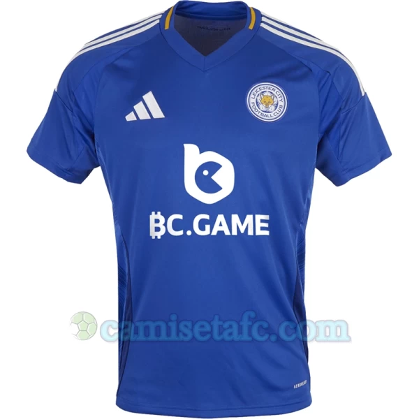 Camiseta Fútbol Leicester City 2024-25 Primera Equipación Hombre