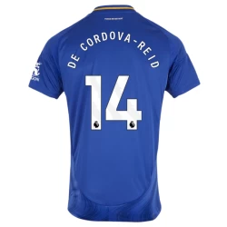 Camiseta Fútbol Leicester City De Cordova-reid #14 2024-25 Primera Equipación Hombre