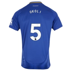 Camiseta Fútbol Leicester City Okoli #5 2024-25 Primera Equipación Hombre