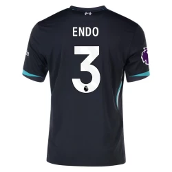 Camiseta Fútbol Liverpool FC 2024-25 Endo #3 Segunda Equipación Hombre