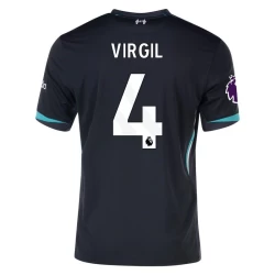 Camiseta Fútbol Liverpool FC 2024-25 Virgil van Dijk #4 Segunda Equipación Hombre