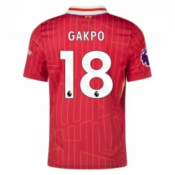Camiseta Fútbol Liverpool FC Cody Gakpo #18 2024-25 Primera Equipación Hombre
