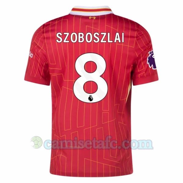 Camiseta Fútbol Liverpool FC Dominik Szoboszlai #8 2024-25 Primera Equipación Hombre