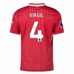 Camiseta Fútbol Liverpool FC Virgil van Dijk #4 2024-25 Primera Equipación Hombre