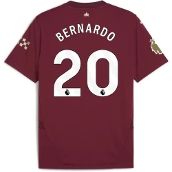 Camiseta Fútbol Manchester City 2024-25 Bernardo Silva #20 Segunda Equipación Hombre