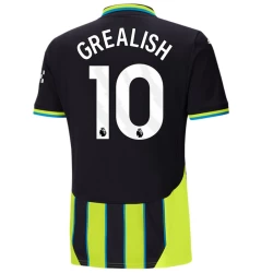 Camiseta Fútbol Manchester City 2024-25 Jack Grealish #10 Segunda Equipación Hombre