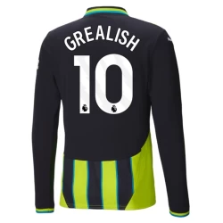 Camiseta Fútbol Manchester City 2024-25 Jack Grealish #10 Segunda Equipación Hombre Manga Larga