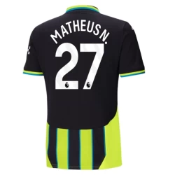 Camiseta Fútbol Manchester City 2024-25 Matheus N. #27 Segunda Equipación Hombre